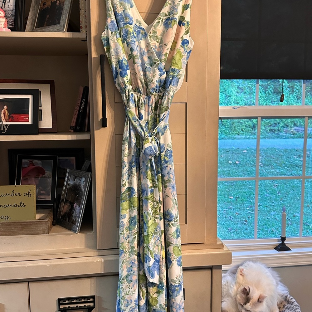 Floral Sleeveless Jumpsuit